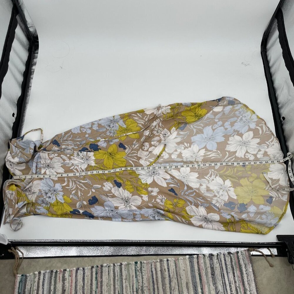 ASTR The Label Floral Hi Low Spaghetti Strap Faux-Wrap Dress Womens Size Large - Picture 8 of 9